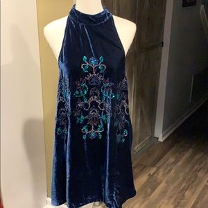 Free People velvet and sequin dress